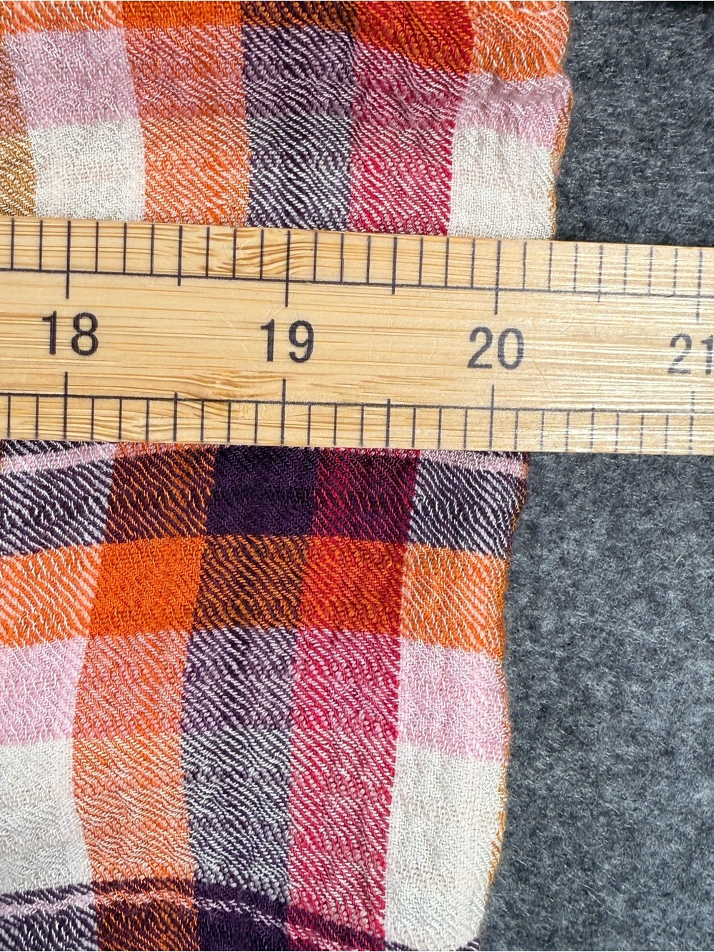 Pilcro Plaid Ruffle Button Front Blouse Small Boho Cottagecore Fall Top - Picture 9 of 12